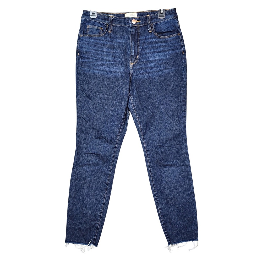 Universal Thread Womens High-Rise Skinny Jeans Raw Hem Size 10 Short